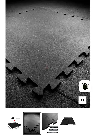 Interlocking Gym Fitness Floor Mats 100 cm x 100 cm x 20 mm 4pcs