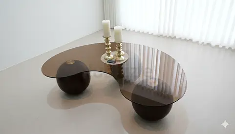 Stylish Contemporary Coffee Table with Unique Design