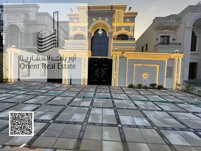 Villa for sale at Ajman Al Helio 2  area , 7  Master Room , Majlis, Hall , Maid Room , Kitchen , Freehold for all nationalities