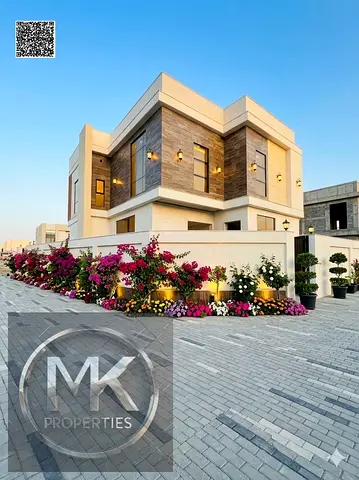 **Luxury Villa in Al Zahya – Ajman** Ready for immediate occupancy with high-end finishes and spacious interiors. **Freehold ownership for all nat