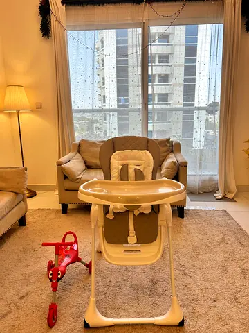 LIKE NEW Giggles High Chair (Used 3x) + FREE Scuttlebug Trike!