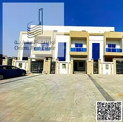Villa for sale in Ajman, Al Helio 2 area. The villa consists of 4 master bedrooms, a majlis (formal