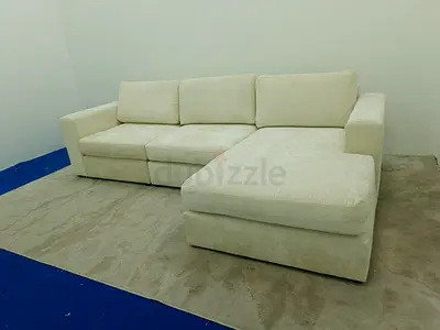 Home center Eterno beige color lshape sofa