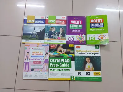 Mathematics ,science Workbooks and Guides for Class 8 all books 35 aed