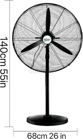 26 Inch Industrial High Power Fan,230W,Oscillating Exhaust Fan,Mechanical Floor Fans (26 Inch)