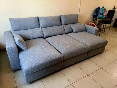 IKEA eskilstuna L shape sofa bed under storage