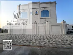 Villa for sale at Ajman Al Alia  area on the 2 corner , 7 Master Room , Majlis, Hall, Maid Room , Ki