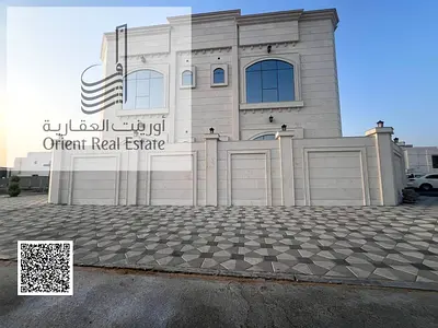 Villa for sale at Ajman Al Alia  area on the 2 corner , 7 Master Room , Majlis, Hall, Maid Room , Kitchen , Freehold for all nationalities