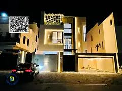 For sale: Modern villa in Al-Helio 2 with pool, elevator, and roof. Includes electricity, water, and