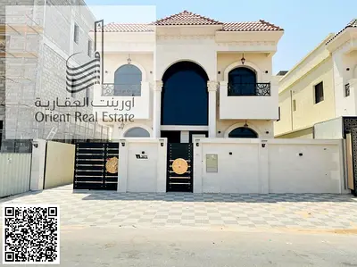 فيلا للبيع في عجمان منطقة الحليو 2 شاملة رسوم التسجيل والتمليك مكونه من 5 غرف نوم ماستر مع مجلس وصاله وغرفة عاملة ارتدتد امام الفيلا تملك حر
