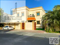 Villa for sale in Ajman, Al Zahiyah area. The villa consists of 5 master bedrooms, a majlis, 2 livin