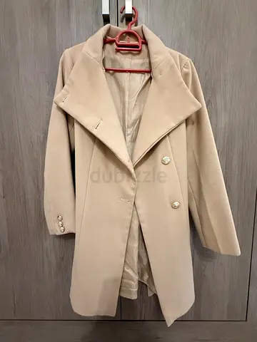 Beige winter coat size S-L