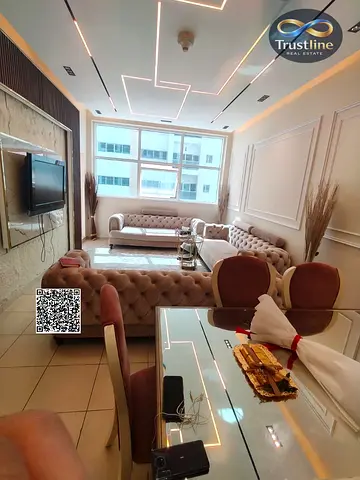 غرفتين وصاله للبيع في عجمان ون مع الفرش