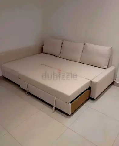 Comfortable Beige Sofa Bed