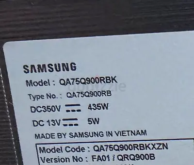 Samsung 75” TV QA75Q900RBK (Faulty)