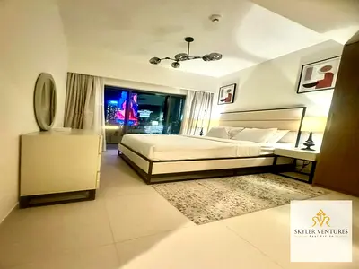 شقة شاغرة بغرفتي نوم | طابق مرتفع | تصميم داخلي أنيق | مساحة واسعة