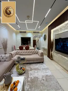 Available for rent – ​​Ajman One Tower A distinctive, brand-new apartment with a very spacious
