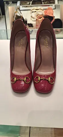 Gucci Red Patent Leather Heels