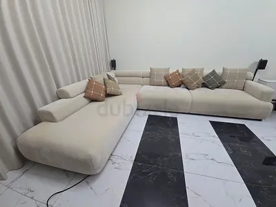 Modern L-shaped Sofa with Measurements