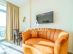 Furnished Studio | Balcony &amp; Skyline View