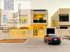 Villa for sale at Ajman. Al Zahya ,5 master room, majlis, 2 hall , maid room ,Roof , freehold, Cash