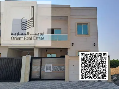 Freehold townhouse for all nationalities in Ajman, Al Helio 2 area. It consists of 5 mast rooms, hall, majlis, fully equipped kitchen, and a pantry