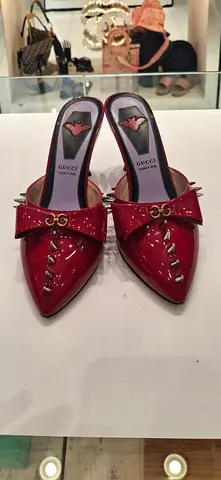 Stylish Gucci Red Mules