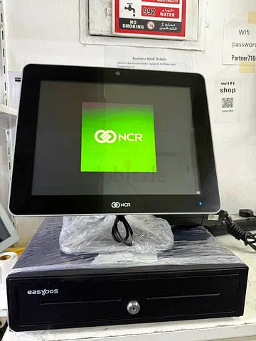 NCR Touch Screen Point of Sale System with Cash Drawer Printer and Scanner With Offline Software
