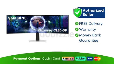 Samsung 49 inch Odyssey OLED G9 Curved Gaming Monitor ● New | Warranty | FREE Delivery | SHJ44516