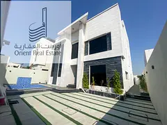 Villa for sale in Ajman, Al Alia area. The villa consists of 8 master bedrooms, a majlis (formal sit