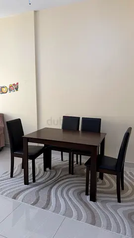 Danube Stylish Dining Table Set with Four Chairs