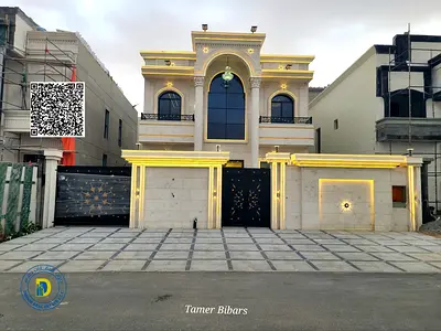 For sale: Classic villa, miniature palace, 6 bedrooms with roof , including registration fees, in Al-Helio 2. Freehold .Bank financing