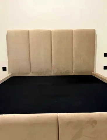 Elegant Fabric Bed Frame with Headboard