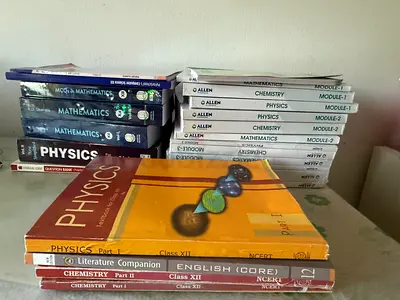 12th grade CBSE and guide textbooks ALLEN guides entire set