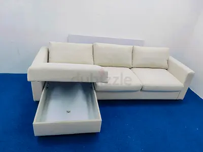 Ikea lshape sofabed with storage