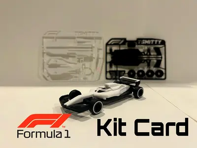 F1 Racing Car  3d printed Model Kit