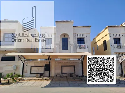 Villa for sale in Ajman, Al Zahia. Freehold for all nationalities. 3 floors, 6 master room, majlis, hall, sitting room, and 8 bathrooms.