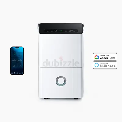 Pro/Day Dehumidifier - Smart Compressor Dehumidifier with App, Wi-Fi, Continuous Drainage, 4L Water