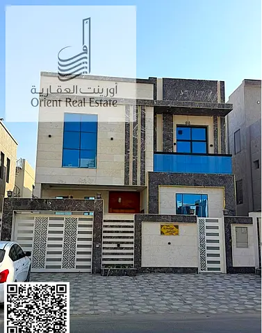 فيلا للايجار بمنطقه الياسمين عجمان 5 غرف نوم ماستر مع صاله كبيره + غرفه عاملة وحوش كبير بسعر مميز جدا علي 4 شيكات