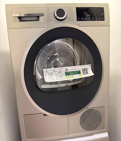 Bosh Dryer Silver Inox 9Kg. Flawless Condition