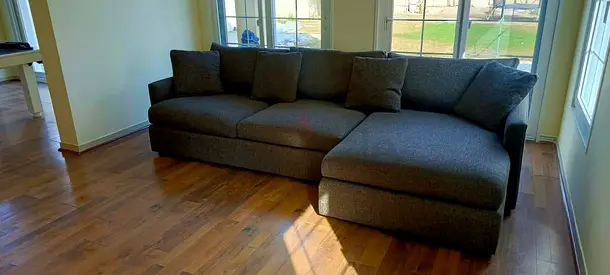 L-SHAPED lounge Deep sectional Cratebarrel sofa