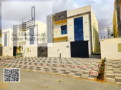 Villa for sale in Ajman, Al Zahiyah area. The villa consists of 4 master bedrooms, a majlis (formal