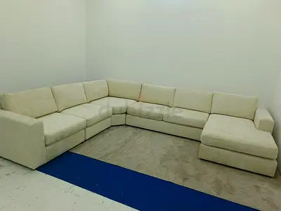 Home center Eterno beige color Ushape sofa