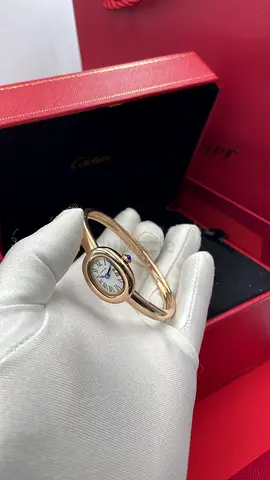 Cartier Womens Watch with Gold Bangle