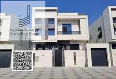 Villa for sale in Ajman, Al Bahia area. Freehold for all nationalities. The villa consists of 5 mast