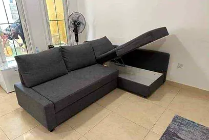 Modern Sofa Bed with Storage Undercarriage