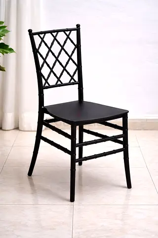 Black Chiavari Style Dining Chair – Modern Event  Dining Chair