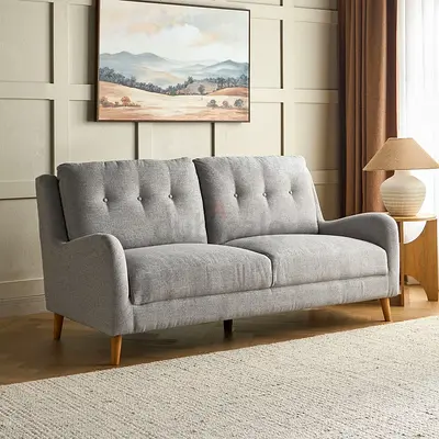 Stylish Grey Sofa for Comfortable Living Room