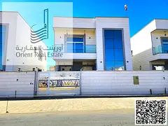 Villa for sale in Ajman, Al Zahiyah area. The villa consists of 5 master bedrooms, a majlis (formal