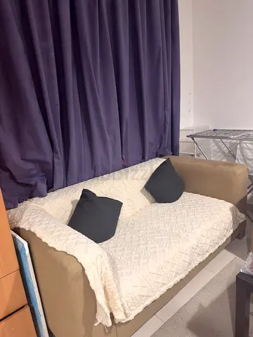 Comfortable Two-Seater  three seater Sofa with Cushions
